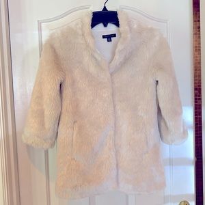 Girls Size XS (4-5) Faux Fur Coat/Jacket Tommy Hilfiger Great Condition!